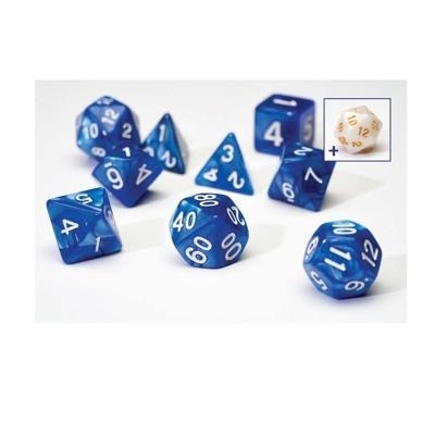 Pearl Blue Acryli Dice set - Roleplay Dice - Sirius Dice